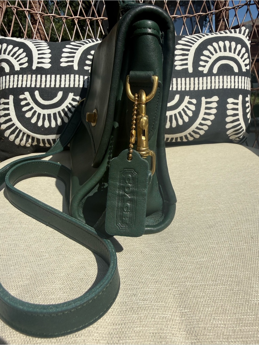 Vintage Coach Original Court Bag bottle green 💚🍾💚🍾 - Picture 2 of 6